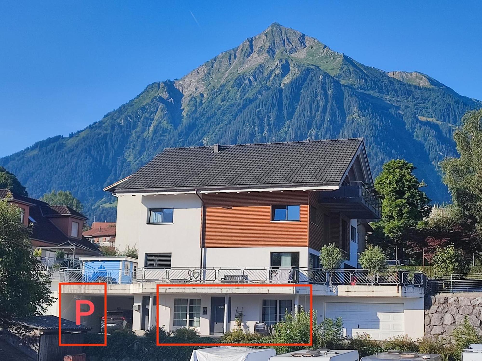 Kleine Auszeit - 2-Zimmer Ferienwohnung Spiez Exteriér fotografie